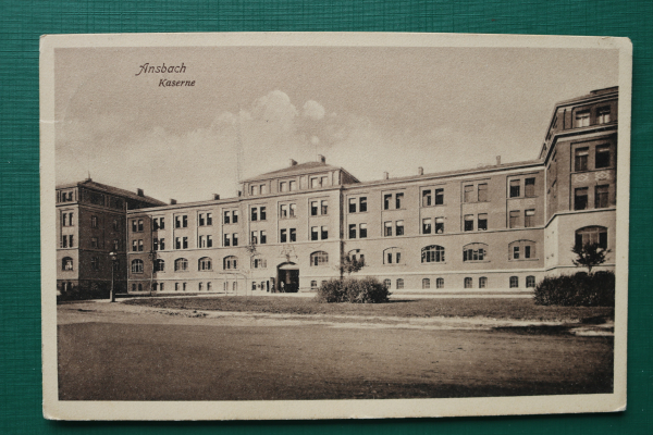 AK Ansbach / 1921 / Kaserne / Gebäude Architektur